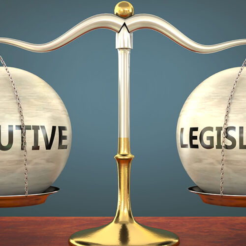 balance of executive and legislative