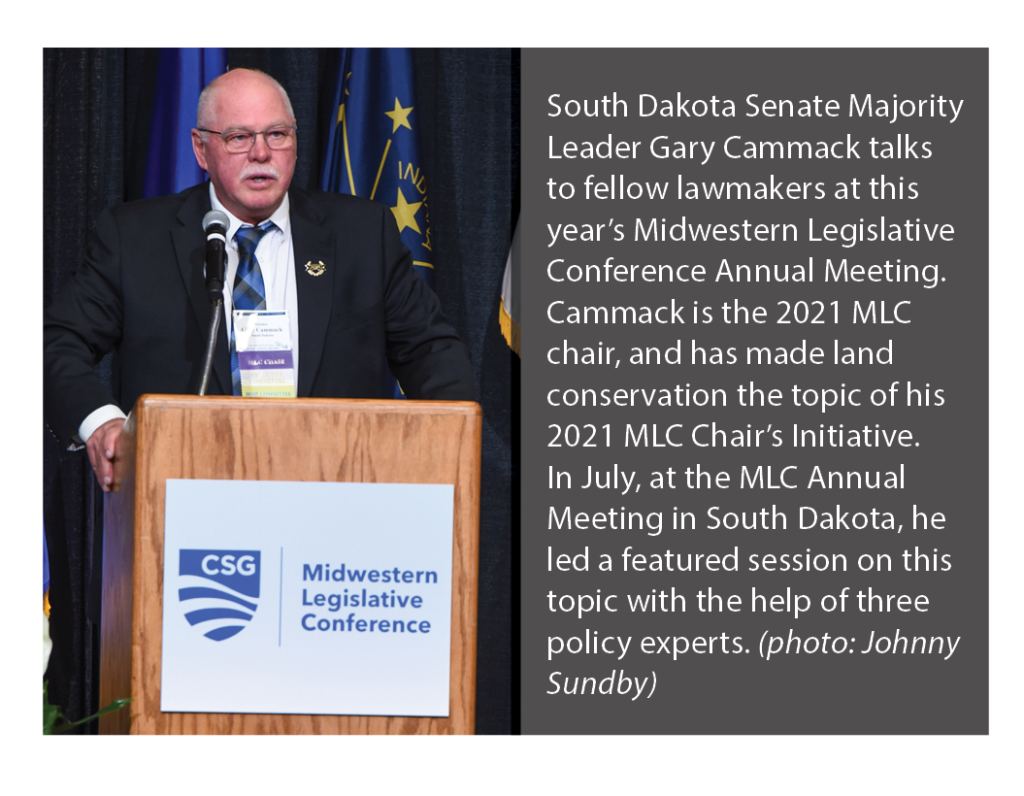 Sen Cammack presides over MLC Annual Meeting