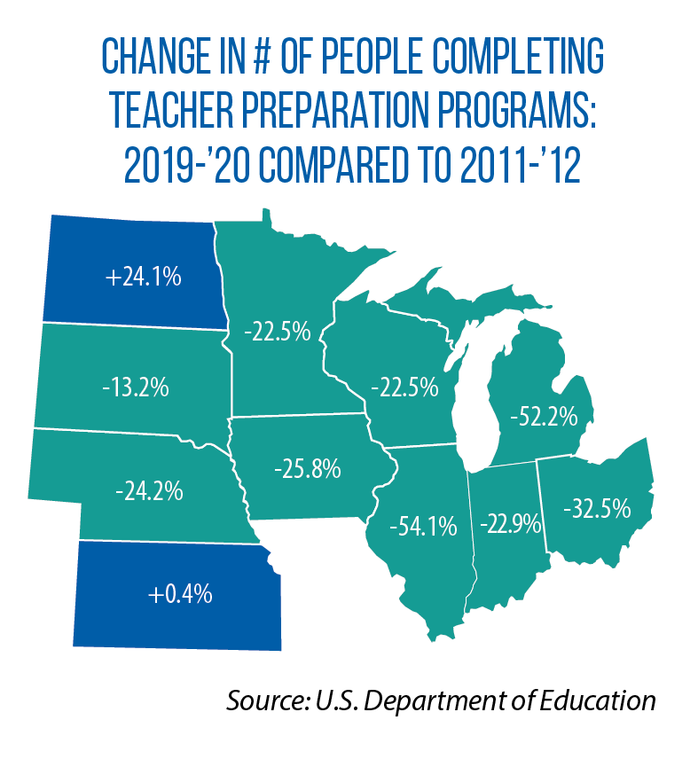 map on new teachers